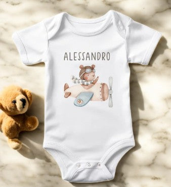 BODY SCRITTA E DISEGNO NEONATO BAMBINO