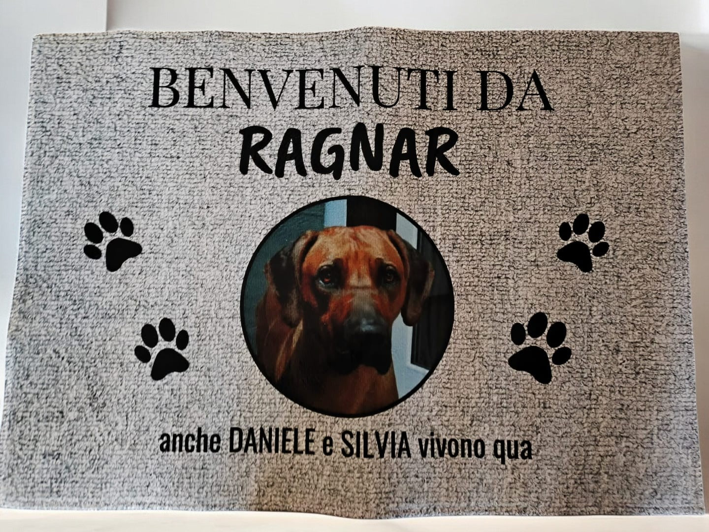 ZERBINO BENVENUTI A CASA CON FOTO