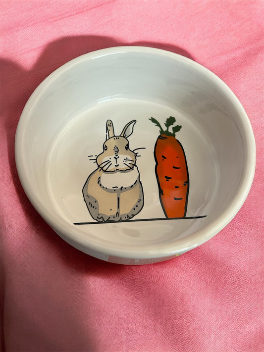 CIOTOLA CERAMICA CAROTA E CONIGLIO
