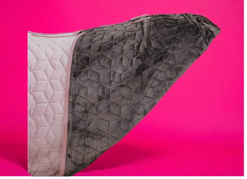 COPERTA MICROFIBRA IN VELLUTO ED ECOPELLICCIA
