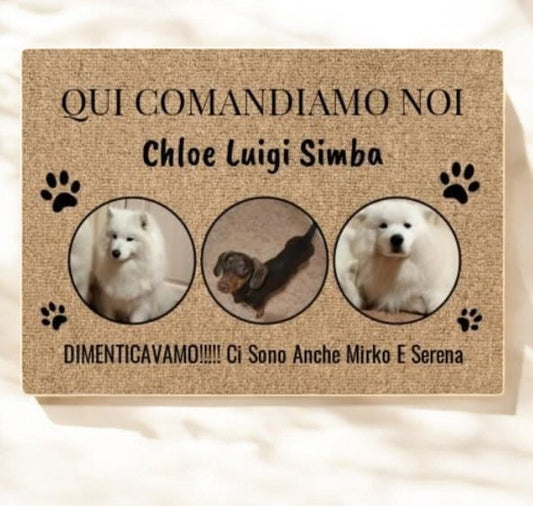 ZERBINO BENVENUTI A CASA CON FOTO